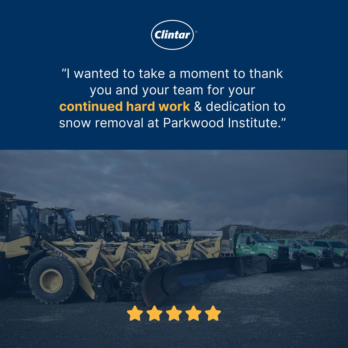 A big thank you to our amazing team for their continued hard work and dedication to keeping properties safe and accessible this winter. ❄️🌨️ #ClintarExcellence #SnowAndIceManagement #WinterReady #everythingoutsideyourdoors