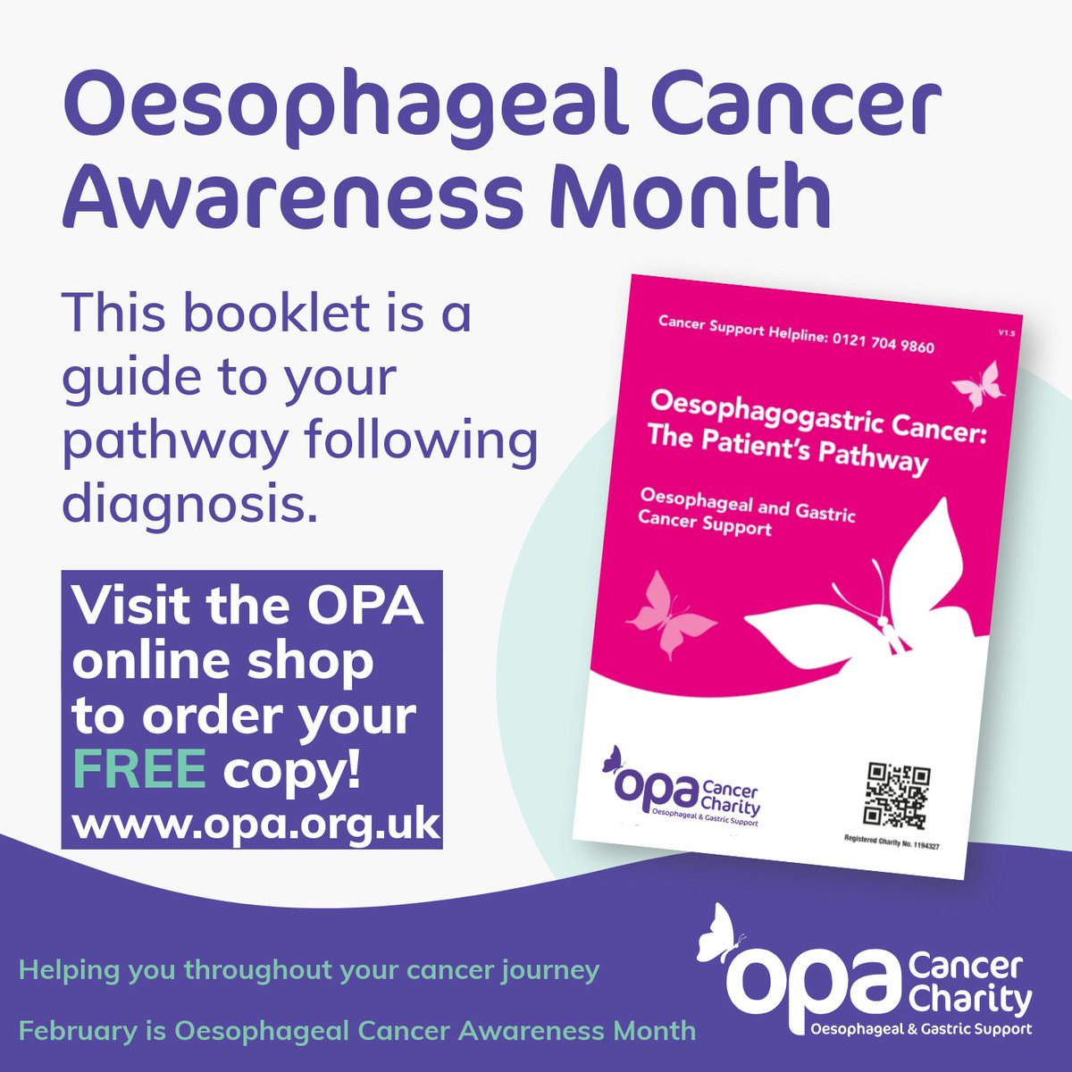 OPA_UK's tweet image. Order your copy of the Patients Pathway via the OPA online shop- opa.org.uk

#OesophagealCancerAwarenessMonth #GetHelp #GetTreated #GetSupport #Jointhefight #EarlyDetection