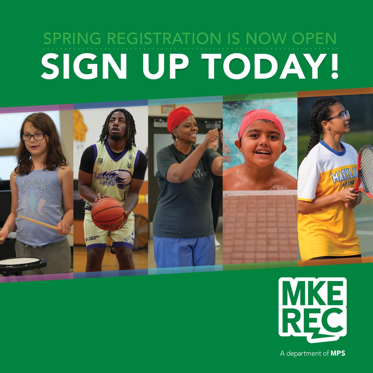 Registration for activities in the Spring Recreation Guide is now open for city of Milwaukee residents! To view the spring guide online and find more information, please visit our website: mkerec.net/guide! Registration for non-residents will open on March 6 at 10 a.m.