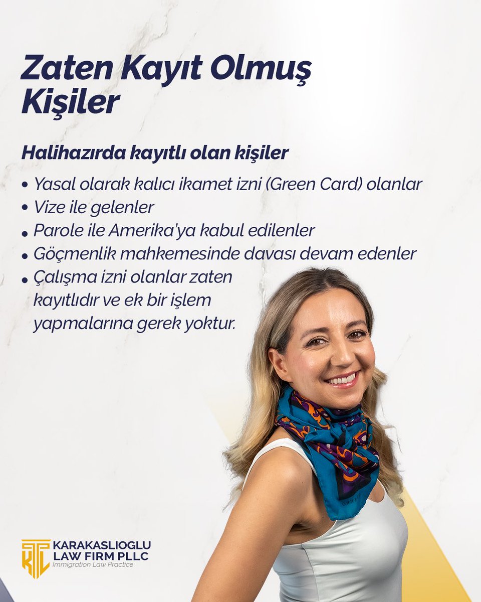 📢 ABD’ye giriş yapan yabancılar için yeni kayıt zorunluluğu getirildi! 📍 Kayıt olmamanın hukuki ve cezai yaptırımları ağırlaşıyor. Peki, kimler kayıt yaptırmak zorunda? Kayıtlı olanlar kimler? Tüm detayları bu postta bulabilirsiniz! 👇

⚠️ Bu yeni düzenleme hakkında ne