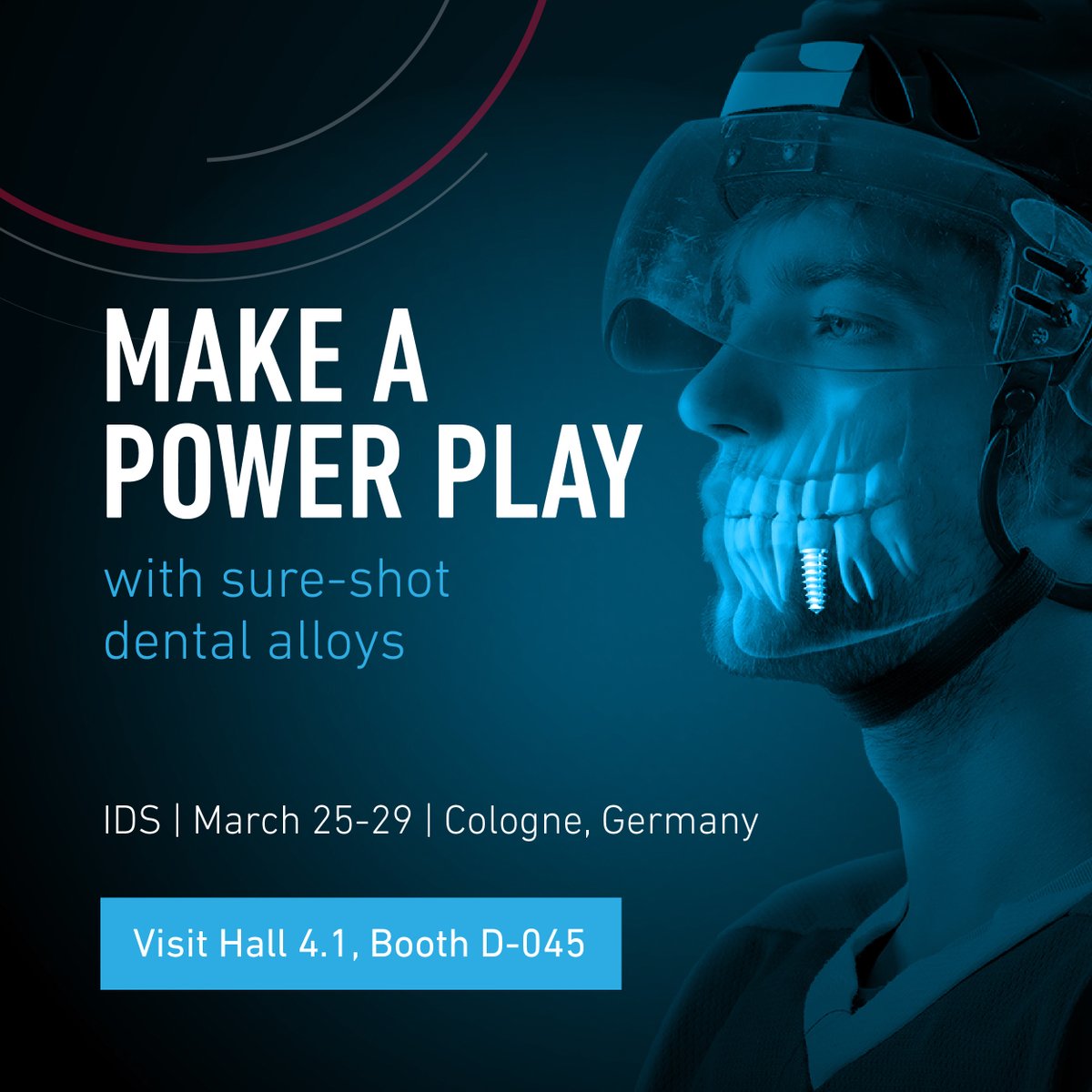 CarpenterTech's tweet image. Carpenter Technology is looking forward to the upcoming IDS 2025 Dental show in Cologne, Germany from March 25-29. Visit us at Hall 4.1 Booth D-045, meet our experts, and discover the latest innovations in dental material tech. #IDS2025  Learn more here: hubs.li/Q038sc2y0