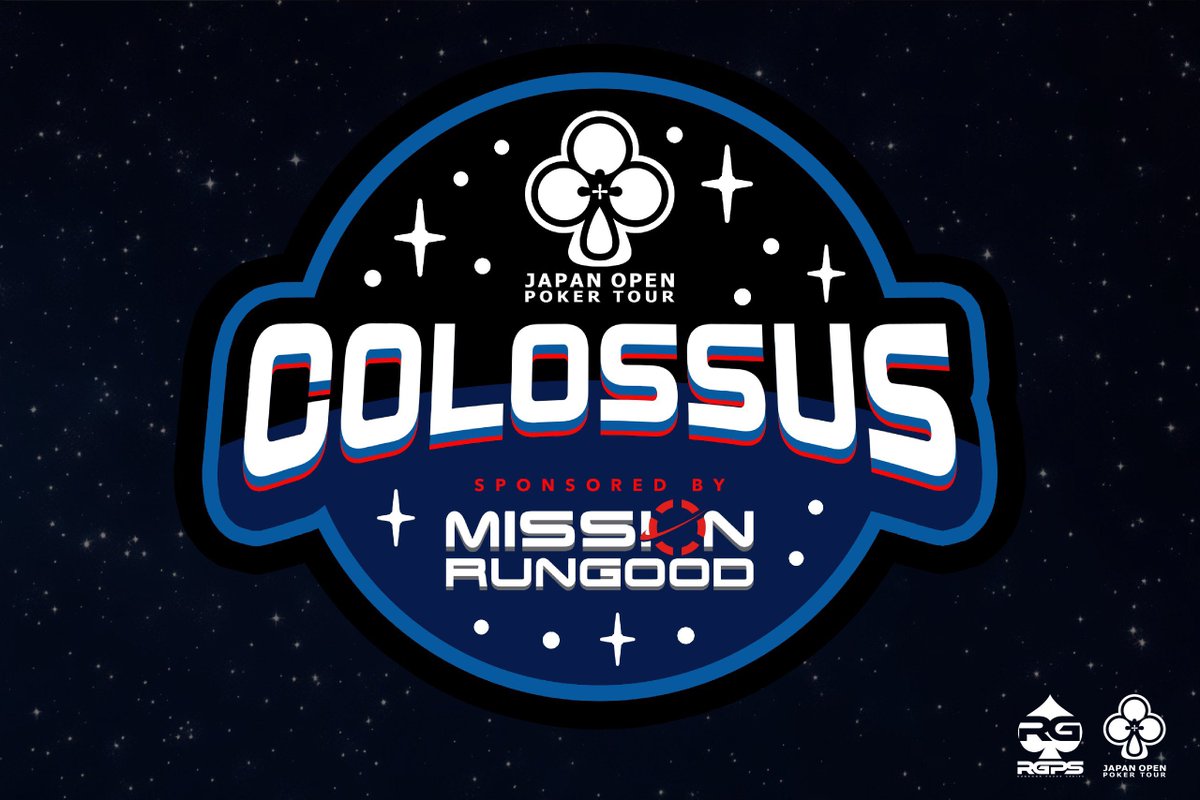 RGPokerSeries's tweet image. The RunGood Poker Series and Japan Open Poker Tour are joining forces for the FIRST-EVER RGPS RING EVENT in Tokyo, Japan! 🇯🇵💍🌌

As part of the @japanopenpoker Grand Final Festival (April 25th - May 6th), the Mission RunGood Colossus 🚀 Ring Event will take place April 27th -…