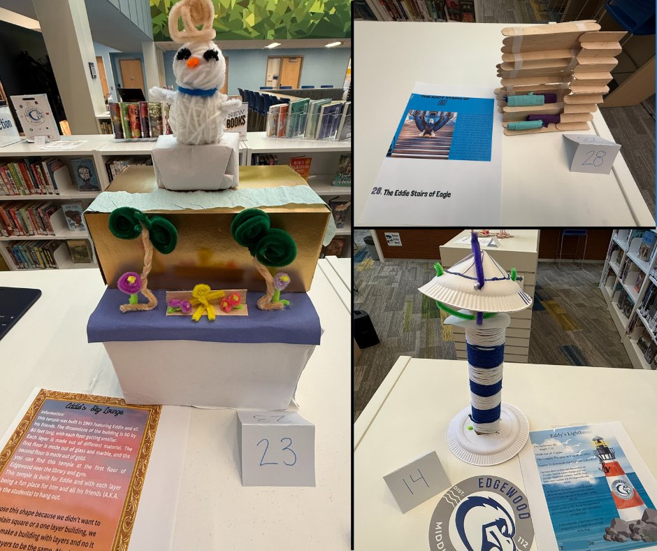 Future architects at Edgewood put their creativity to the test in the Edgewood Monumental Structures Project! Students designed and built their own monumental structures, showcasing Edgewood’s identity and history.

Check out their creativity and vision! #112leads