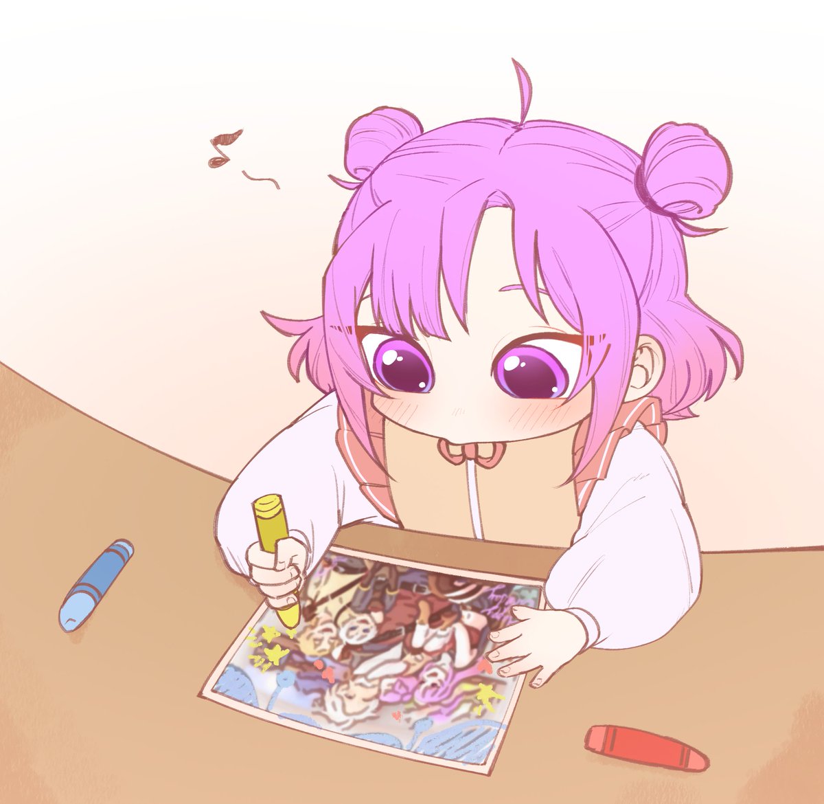 Nairo draws cute doodles on family photos🖍️