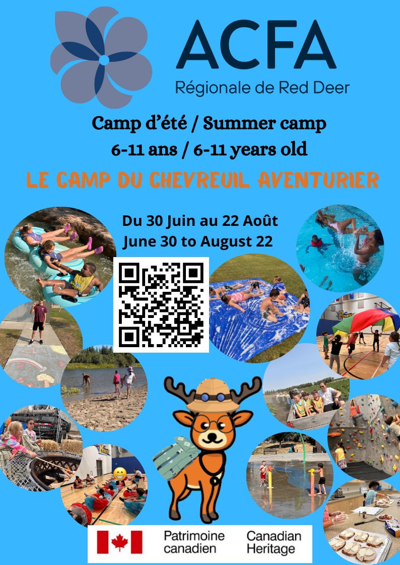 🔔 Inscription au camp d'été 2024 ! Du 30 juin au 22 août, 9h-17h (extension possible). Lieu : École La Prairie &amp; ACFA. Activités pour 6-8 ans et 9-11 ans. Réservez dès maintenant pour un été plein de découvertes ! 🌟 Scannez le QR code pour vous inscrire. #CampDEté #Été2025