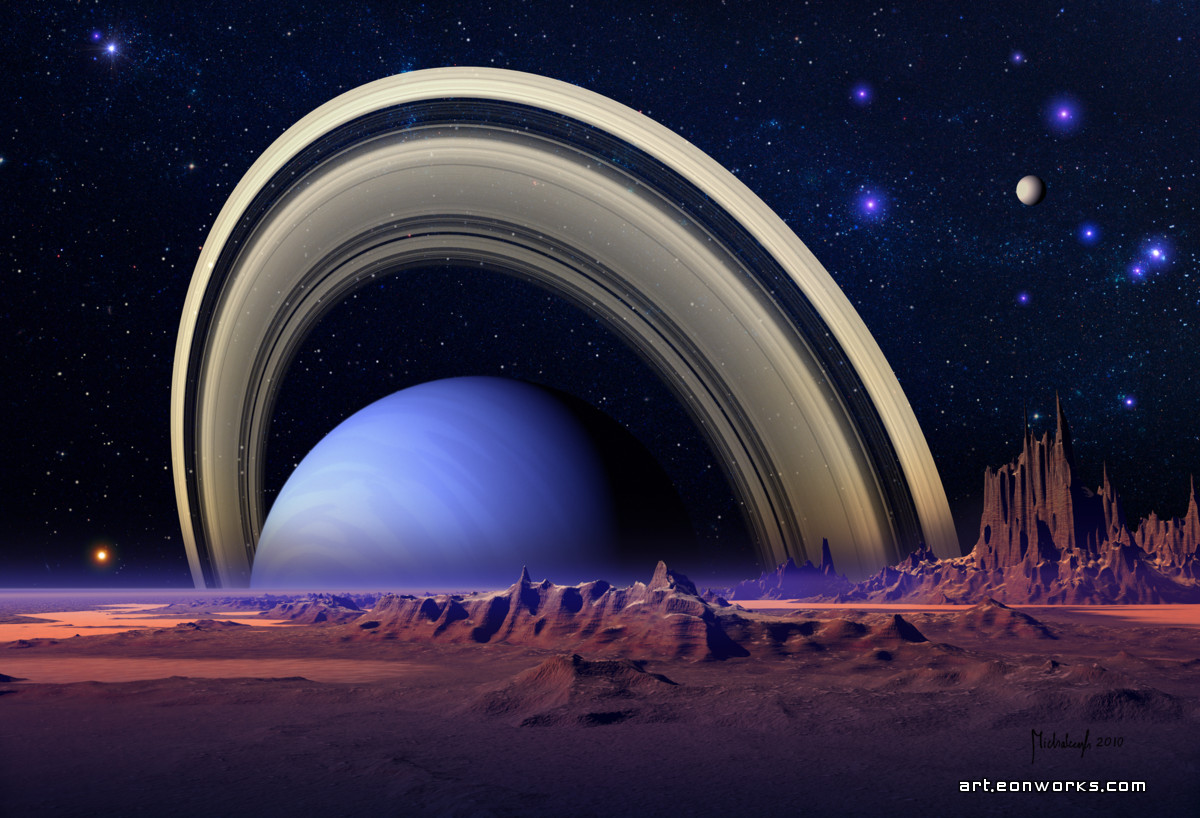 EonWorks's tweet image. Distant System space landscape #spaceart #ArtWork #AstronomyArt #3dart #3dcg