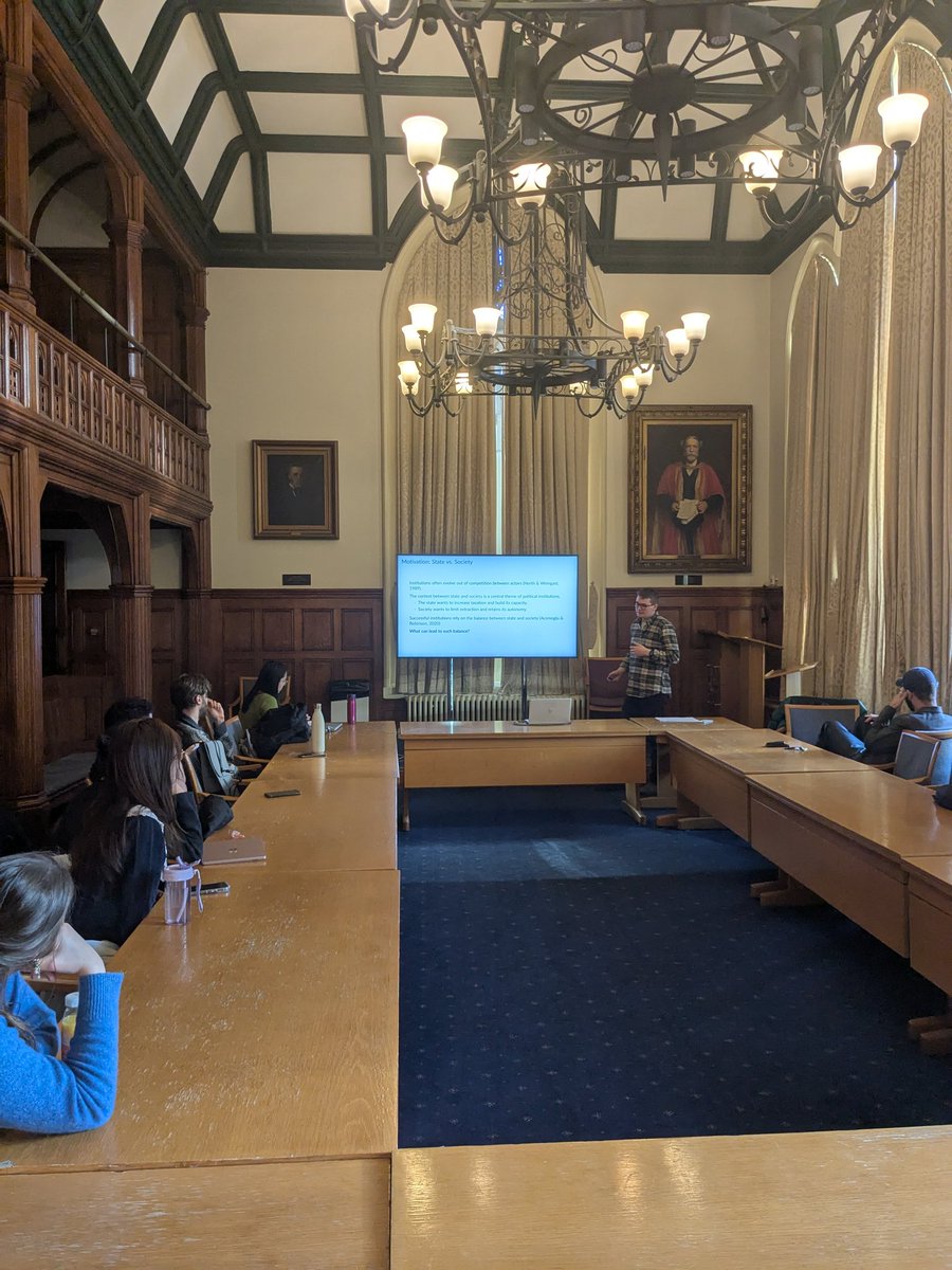 The Arthur Lewis Lab for Comparative Development (@arthurlewislab) on Twitter photo Harry Pickard <a href="/harrypickard/">Harry Pickard</a> (Newcastle) is now presenting the paper “Institutional Origins and the Balance of Power: Long-run effects of the Danelaw Boundary on English State Formation”, with Soeren Henn <a href="/SoerenHenn/">Soeren Henn</a> (Wisconsin-Madison) 👇🏼 Harry Pickard <a href="/harrypickard/">Harry Pickard</a> (Newcastle) is now presenting the paper “Institutional Origins and the Balance of Power: Long-run effects of the Danelaw Boundary on English State Formation”, with Soeren Henn <a href="/SoerenHenn/">Soeren Henn</a> (Wisconsin-Madison) 👇🏼