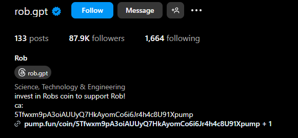 minnnmzvx0's tweet photo. A guy has been building his own robot that speaks and answers questions for months now. The little guy has 32k followers on TikTok and 88k on Instagram and he just launched his own coin. This is definitely a hidden gem right now

$RobOS 5Tfwxm9pA3oiAUUyQ7HkAyomCo6i6Jr4h4c8U91Xpump

https://t.co/HnBrwVJpuj
https://t.co/tf9LbOTSyV

Check him out in action here! https://t.co/Vuph4sQlZc

Spaces + recorded content with the robot will be coming soon too ^^