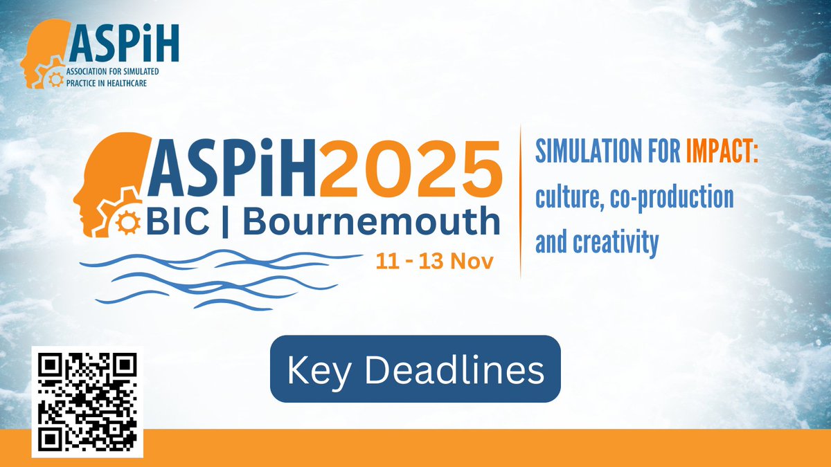 The key deadline dates at #ASPiH2025 are

· Abstract Submission: open
· Delegate registration:  Coming soon
· Abstract submission deadline: 27 April 
· Super EarlyBird Registration Deadline: 30 April 
· EarlyBird Registration Deadline: 31 August 

fitwise.eventsair.com/aspih2025/

#ASPiH