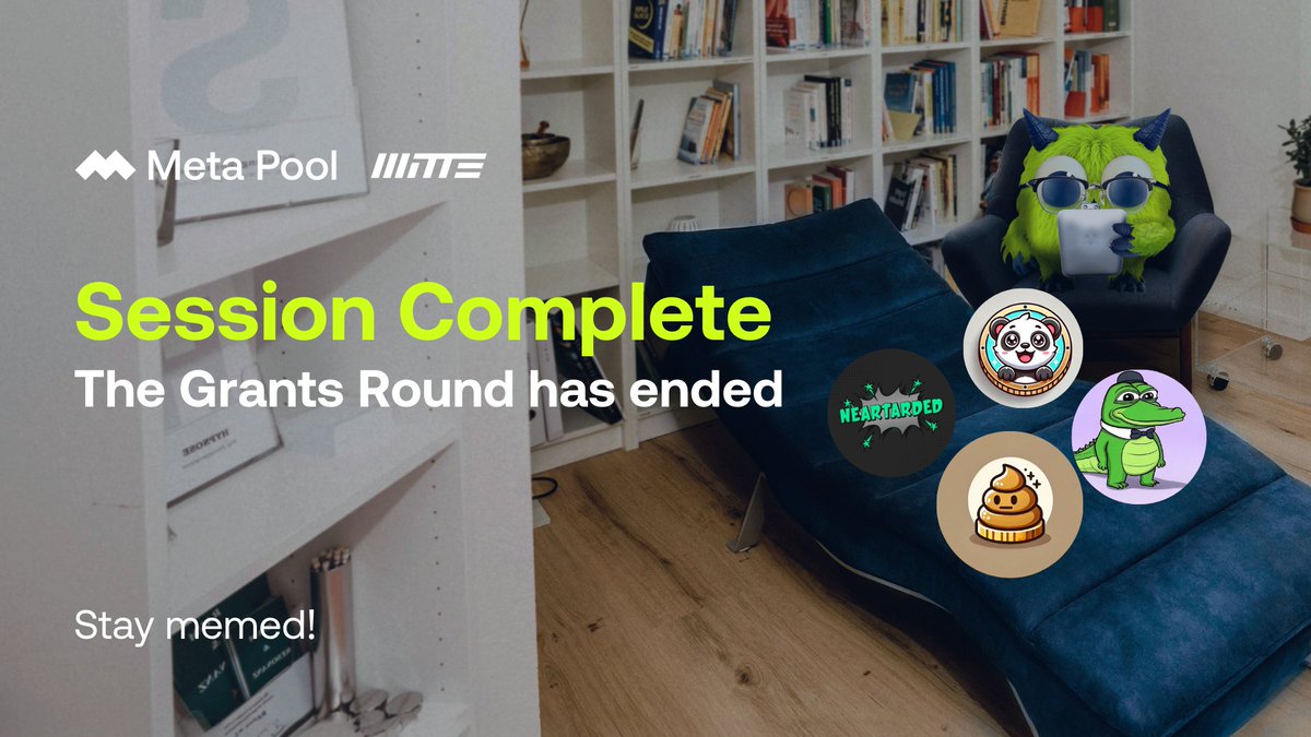 srpuuul's tweet photo. After intense group therapy and a diagnosis of emotional volatility, the Grants Round #11 MEMECOINS WAR has discharged two patients:

🥇 @Noob_near  – Inflated ego, secured first place.
🥈 @PoopcoinNear  – Some lingering effects, but stable in second place.

Thanks to everyone who took part in this governance therapy. Now take a deep breath… the claiming process is on its way

https://t.co/TA7vjRIzav