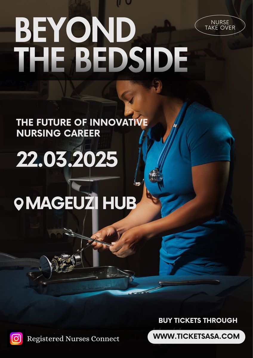 Attention nurses ; I will be hosting this informative event on 22/03/2025
RSVP here ticketsasa.com/events/the-bed…
