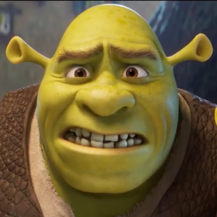 lightuupthesky's tweet photo. what did they do to him 😭😭😭 #Shrek5 https://t.co/gBJCVnK5nx