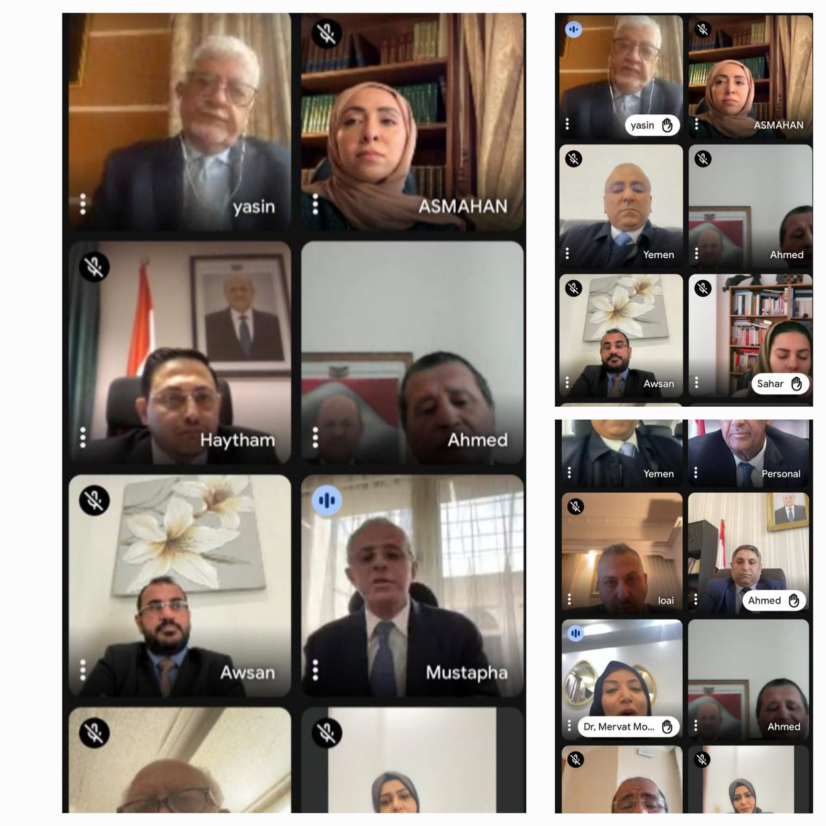 📸|| ترأس نائب وزير الخارجية وشؤون المغتربين، مصطفى نعمان، اليوم، الاجتماع الدوري لرؤساء البعثات الدبلوماسية اليمنية لدى الاتحاد الاوربي وبريطانيا وروسيا.
وتطرق الاجتماع الذي عقد عبر تقنية الاتصال المرئي، بحضور وكيل الوزارة للشؤون السياسية الدكتور منصور بجاش، ووكيل الوزارة للشؤون