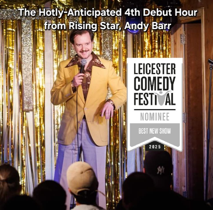 Andy Barr (@somenicefun) on Twitter photo I am GENUINELY THRILLED to share that The Hotly-Anticipated 4th Debut Hour from Rising Star, Andy Barr has been nominated for Best New Show at <a href="/LeicsComedyFest/">Leicester Comedy Festival</a>. Thanks to everyone at <a href="/TripleCeePee/">CaptainColino</a> everyone at <a href="/JozNorris/">Joz Norris</a> <a href="/elliebw_/">Ellie BW</a> and <a href="/BJAlborough/">Benjamin</a>, and The Phoenix. I am GENUINELY THRILLED to share that The Hotly-Anticipated 4th Debut Hour from Rising Star, Andy Barr has been nominated for Best New Show at <a href="/LeicsComedyFest/">Leicester Comedy Festival</a>. Thanks to everyone at <a href="/TripleCeePee/">CaptainColino</a> everyone at <a href="/JozNorris/">Joz Norris</a> <a href="/elliebw_/">Ellie BW</a> and <a href="/BJAlborough/">Benjamin</a>, and The Phoenix.