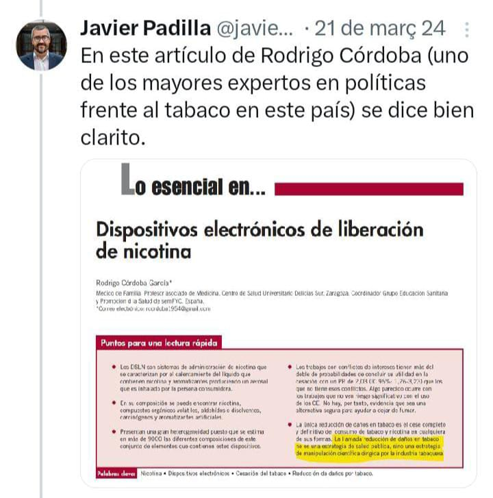 santidadgob's tweet photo. 6⃣.2⃣Pero curiosamente, no tiene problema en alabar y colaborar con el @CNPT_E  o figuras como @rodrigocordobag 🔗(https://t.co/5cJah2I8Q2), con fuertes vínculos con la industria farmacéutica.

Parece que los conflictos de interés solo existen cuando no encajan en su agenda. https://t.co/hUDNJWlsBU