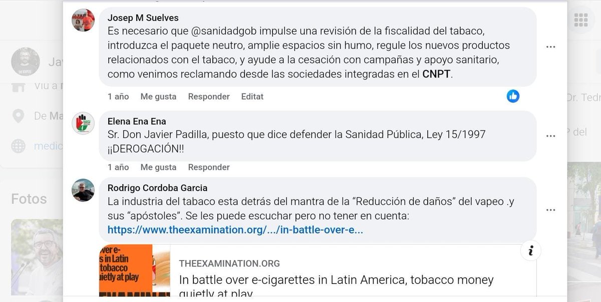 santidadgob's tweet photo. 6⃣.2⃣Pero curiosamente, no tiene problema en alabar y colaborar con el @CNPT_E  o figuras como @rodrigocordobag 🔗(https://t.co/5cJah2I8Q2), con fuertes vínculos con la industria farmacéutica.

Parece que los conflictos de interés solo existen cuando no encajan en su agenda. https://t.co/hUDNJWlsBU