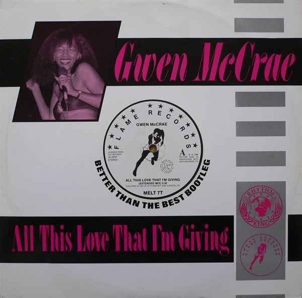 A record that literally would never leave the box. One of many anthems from the incredible Gwen McRae 🕊️RIP legend