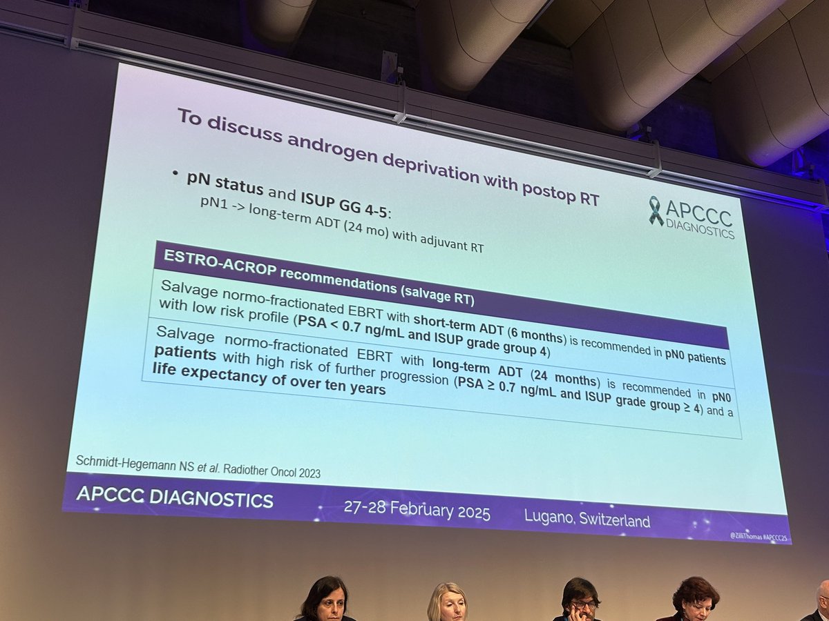 Nice session on #prostatecancer management after prostatectomy from <a href="/bjartell/">Anders Bjartell</a> &amp; <a href="/ZilliThomas/">Thomas Zilli</a> #APCCCdiagnostics25 <a href="/OncoAlert/">OncoAlert</a>
