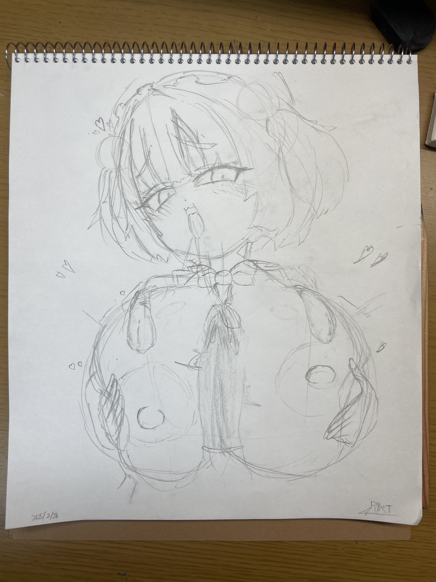 スケッチブック初描きは初ガキに決定
パイン(ボンバーガール)のクソデカガキンチョパイズリです

毎日描いてくンゴよ〜 