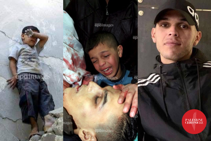 PalestineChron's tweet image. 📸 A lifetime under occupation — from loss to death.

Mahmoud Sanaqra in 2004, crying over his family's house demolished by the Israeli occupation.

In 2008, another photo captured him crying over his brother's body, killed by the Israeli occupation.

This morning, Mahmoud was…