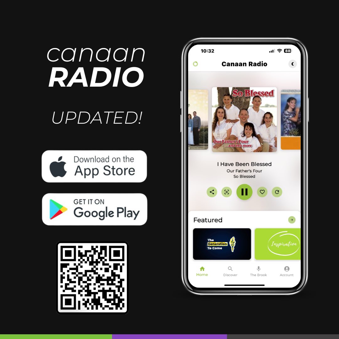 UPDATE 🚨 Go check out the featured and staff picks on the Canaan Radio app! #canaanradio