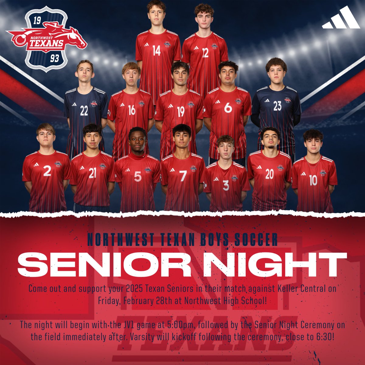 It’s Senior Night tomorrow! Come out and support the class of 2025 as they take on Keller Central!

Check out the thread below to learn more about this senior class! 🧵👇🏻