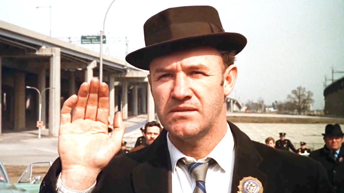 One of my favorite actors, will be sorely missed.  I have a porkpie hat like that, still call it my Popeye Doyle hat.  RIP Gene Hackman.