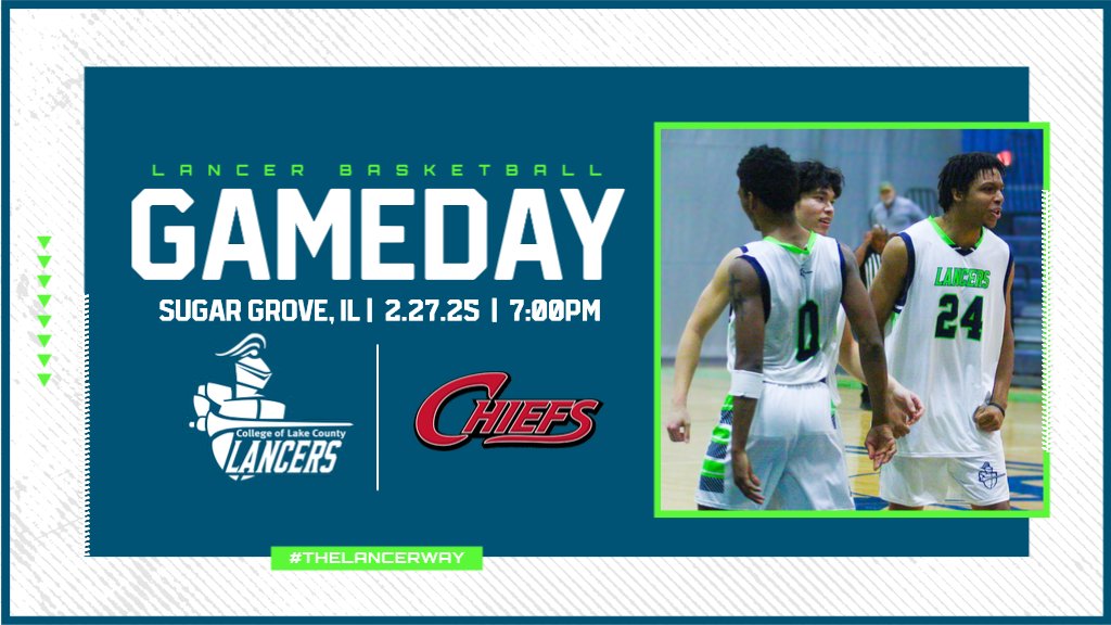 CLC Athletics (@clclancers) on Twitter photo 🏀GAME DAY🏀
🆚<a href="/WaubonseeHoops/">Waubonsee Chiefs MBB</a>
📍Grayslake, IL
🕒7:00PM
📺fan.hudl.com/usa/il/sugar-g…
#TheLancerWay #GoLancers 🏀GAME DAY🏀
🆚<a href="/WaubonseeHoops/">Waubonsee Chiefs MBB</a>
📍Grayslake, IL
🕒7:00PM
📺fan.hudl.com/usa/il/sugar-g…
#TheLancerWay #GoLancers