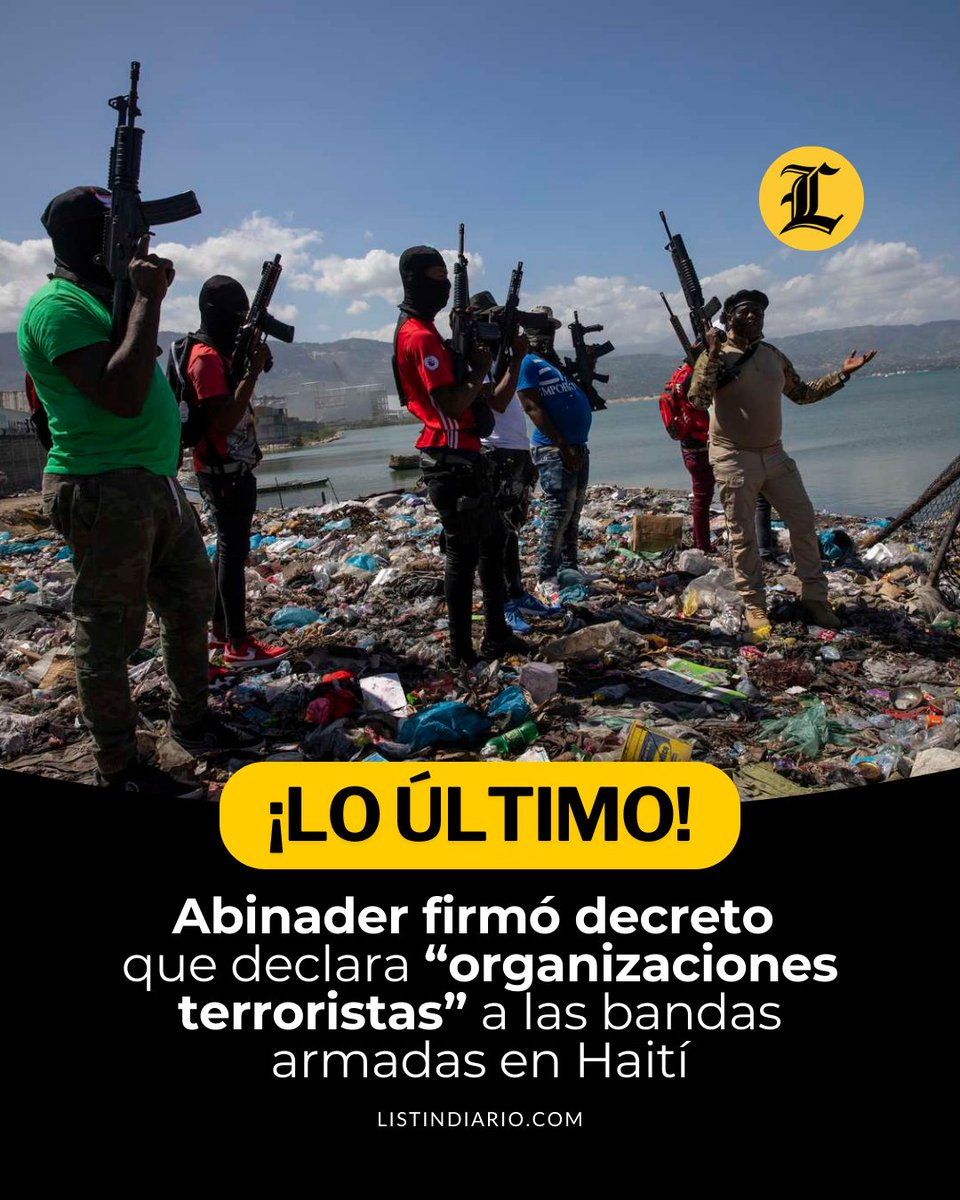 Cualquier miembro de una de esas bandas haitianas que intente ingresar a territorio dominicano será perseguida, apresada y juzgada bajo las leyes antiterroristas del país, afirmó Abinader en su rendición de cuentas. 

🔗listindiario.com/la-republica/2…

#Haití #ListínDiario
