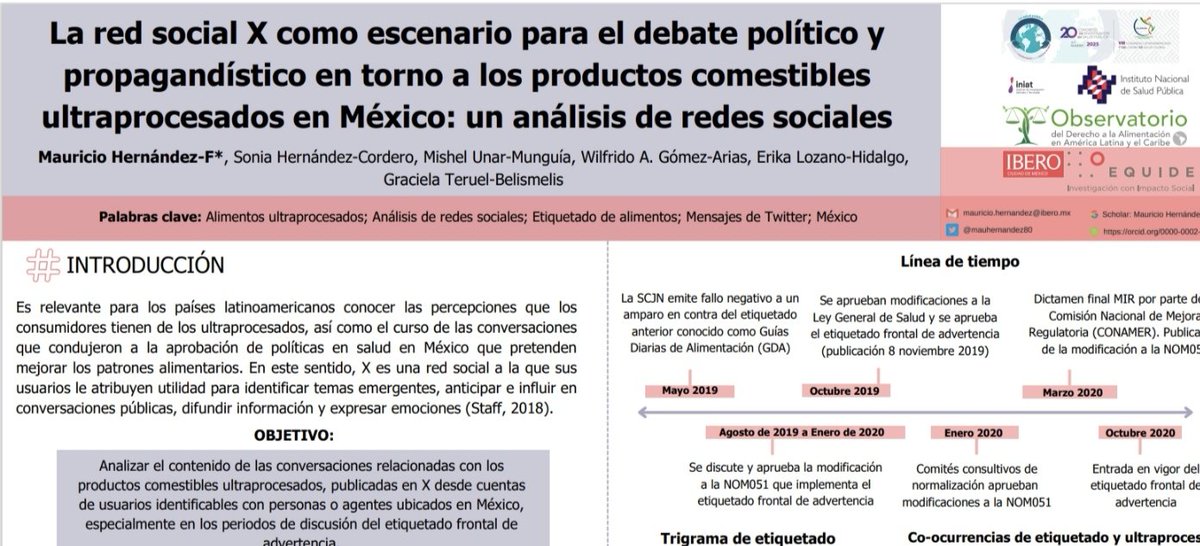 Estimad@ colega asistente al <a href="/CONGISPMx/">CONGISP</a>
Nos vemos en la presentación del siguiente cartel, me dará gusto saludarte 😊 
📆: Martes, 4 de marzo de 2025
⏱️: De 13:30 a 14:30 hrs.
Mampara: 158