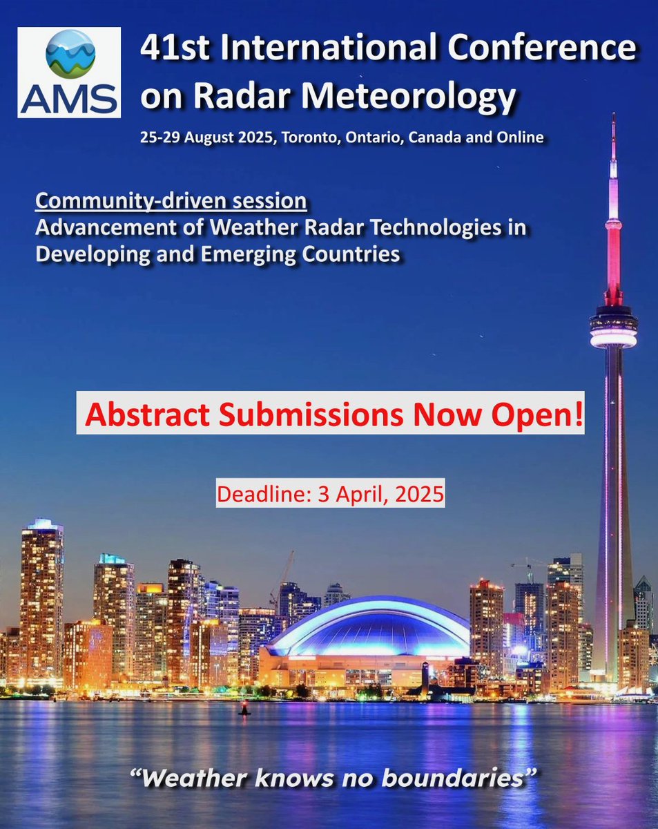 AMS Radar Meteorology STAC tweet media