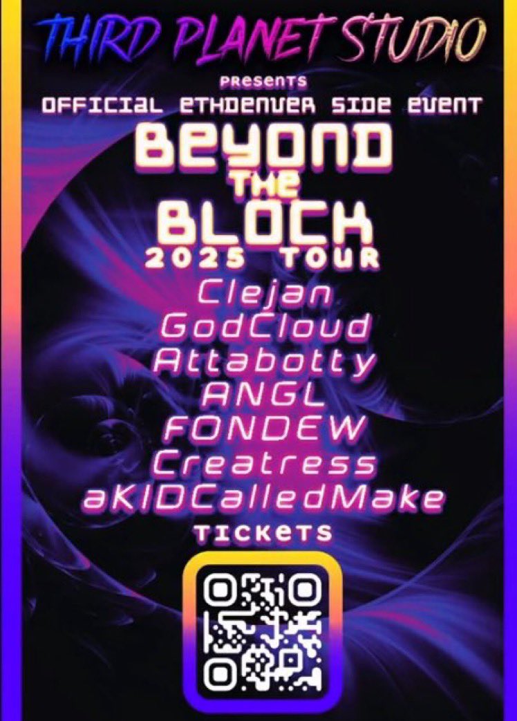 Creatress.Base.Eth🦋 📍San Diego (@creatressart) on Twitter photo I’m delighted to invite you to my performance tonight 5-10 PM with <a href="/AttaBotty/">AttaBotty</a> and <a href="/clejanmusic/">Clejan</a> in collaboration w/ <a href="/maxximillian/">Maxximillian.base.eth ✈️ 🏜️</a> and <a href="/Da__Nici/">Da__Nici</a> at the <a href="/3PlanetStudio/">Third Planet Studio .ETH .X</a> Beyond the Block event!
Powered by <a href="/lilnounsdao/">Lil Nouns ⌐◨-◨</a> and <a href="/OneLoveArtDAO/">One Love Art DAO</a> ⌐◨-◨
Link 🔗👇🏽 I’m delighted to invite you to my performance tonight 5-10 PM with <a href="/AttaBotty/">AttaBotty</a> and <a href="/clejanmusic/">Clejan</a> in collaboration w/ <a href="/maxximillian/">Maxximillian.base.eth ✈️ 🏜️</a> and <a href="/Da__Nici/">Da__Nici</a> at the <a href="/3PlanetStudio/">Third Planet Studio .ETH .X</a> Beyond the Block event!
Powered by <a href="/lilnounsdao/">Lil Nouns ⌐◨-◨</a> and <a href="/OneLoveArtDAO/">One Love Art DAO</a> ⌐◨-◨
Link 🔗👇🏽