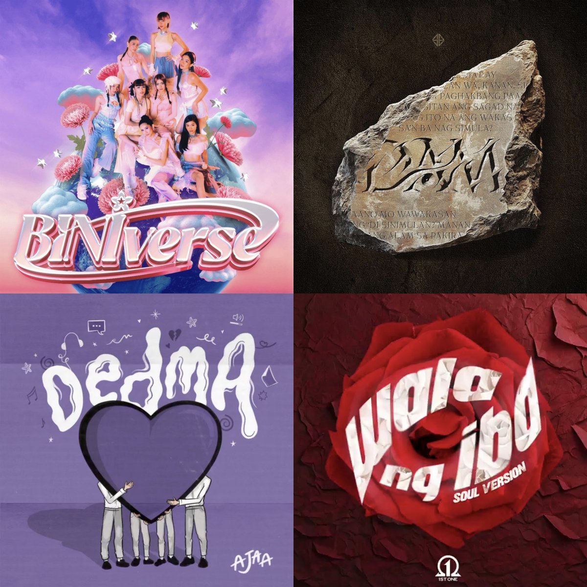 NEW PPOP RELEASES THIS WEEK

#BINI - BINIverse (EP)
#SB19 - DAM
#AJAA - Dedma
#1stOne - Wala Ng Iba (Soul Version)