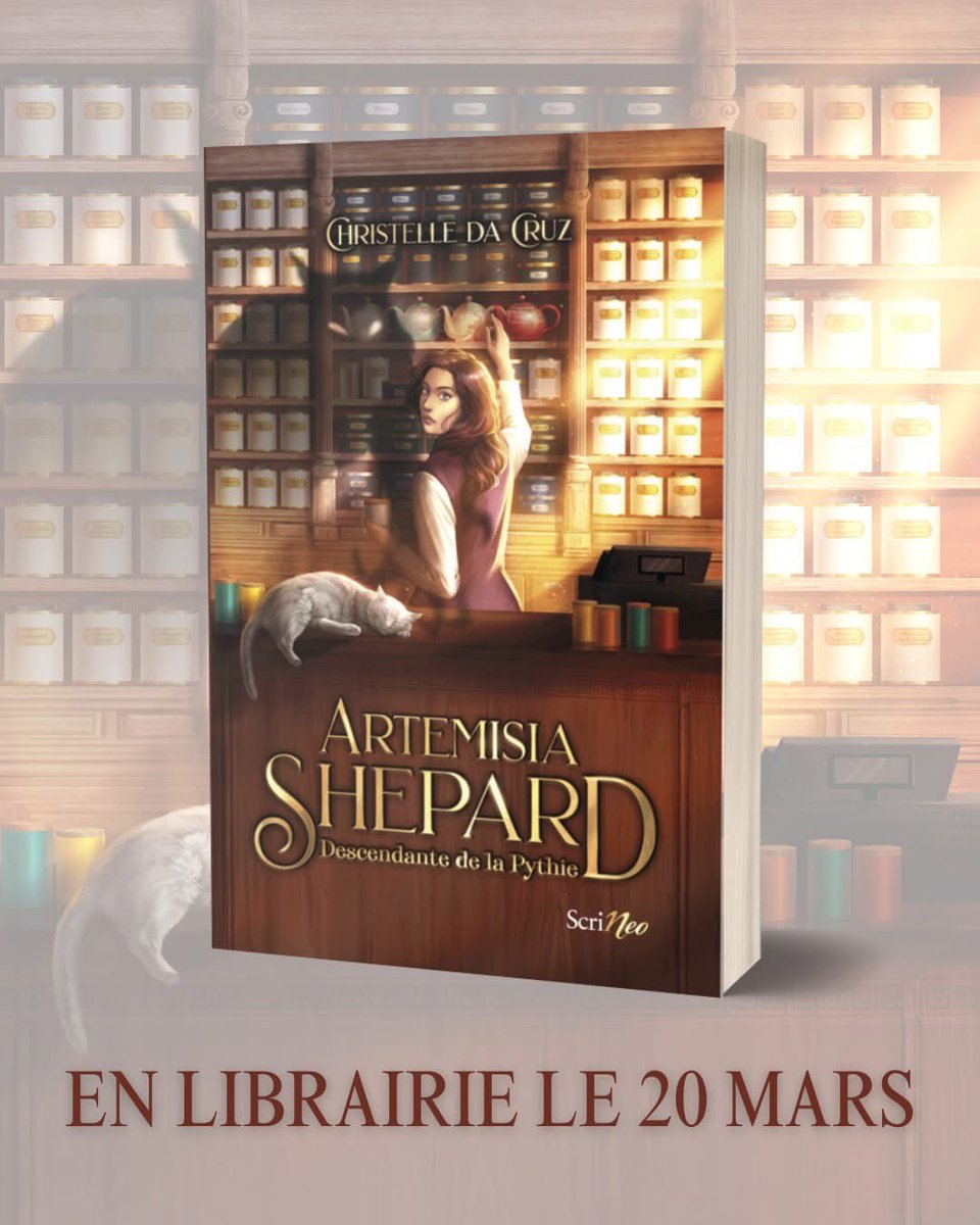 Mon prochain roman débarque le 20/03 en librairie ! Adeptes de fantasy urbaine, de mythologie grecque, et de thé, c’est pour vous !