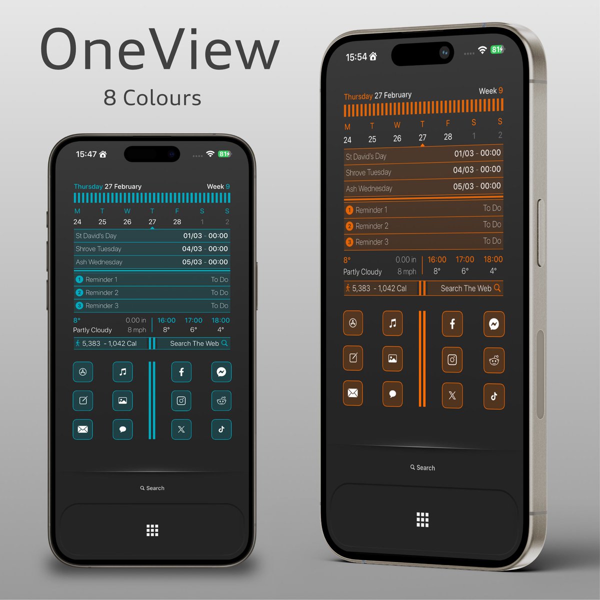 DarugeDigital's tweet photo. Widget Release : OneView Widgy Widget

Link in bio

A medium and large widget for your iPhone. Available in 8 colours. More images and info on the product page on Gumroad

#apple #iphone #ios #widgy #widgets #homescreen #homescreensetup https://t.co/DyHAxBcnAv