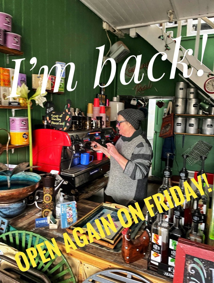 Here I am, brushing up my coffee skills! I am opening tomorrow (Friday). Look forward to seeing you all. #coffee #takeaway #Stroud