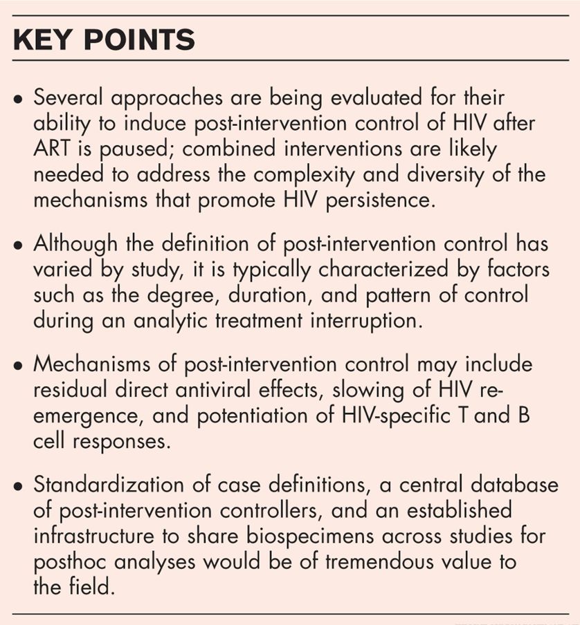 DARE Collaboratory for HIV Cure Research (@daretocurehiv) on Twitter photo Review: Post-intervention control in #HIV immunotherapy trials #openaccess
By DARE researchers Demi Sandel, A/Prof Rachel Rutishauser and AA/Prof Michael Peluso
#HIVcure <a href="/DemiSandel/">Demi Sandel</a> <a href="/MichaelPelusoMD/">Michael Peluso, MD</a> Review: Post-intervention control in #HIV immunotherapy trials #openaccess
By DARE researchers Demi Sandel, A/Prof Rachel Rutishauser and AA/Prof Michael Peluso
#HIVcure <a href="/DemiSandel/">Demi Sandel</a> <a href="/MichaelPelusoMD/">Michael Peluso, MD</a>