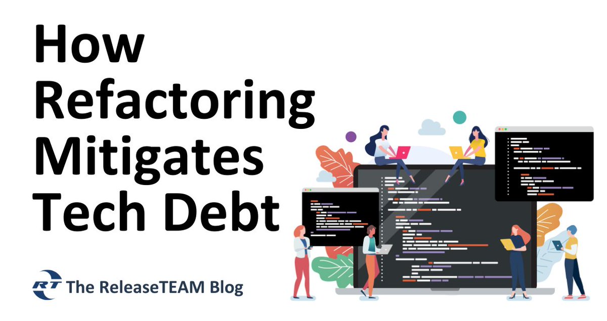 ReleaseTEAMcorp's tweet image. Refactoring directly reduces both current and future technical debt. Want more on how it works and tools you can use?
Check out the last installment of our tech debt blog series here! bit.ly/3WQHE7V #TechDebt #RefactoringCode