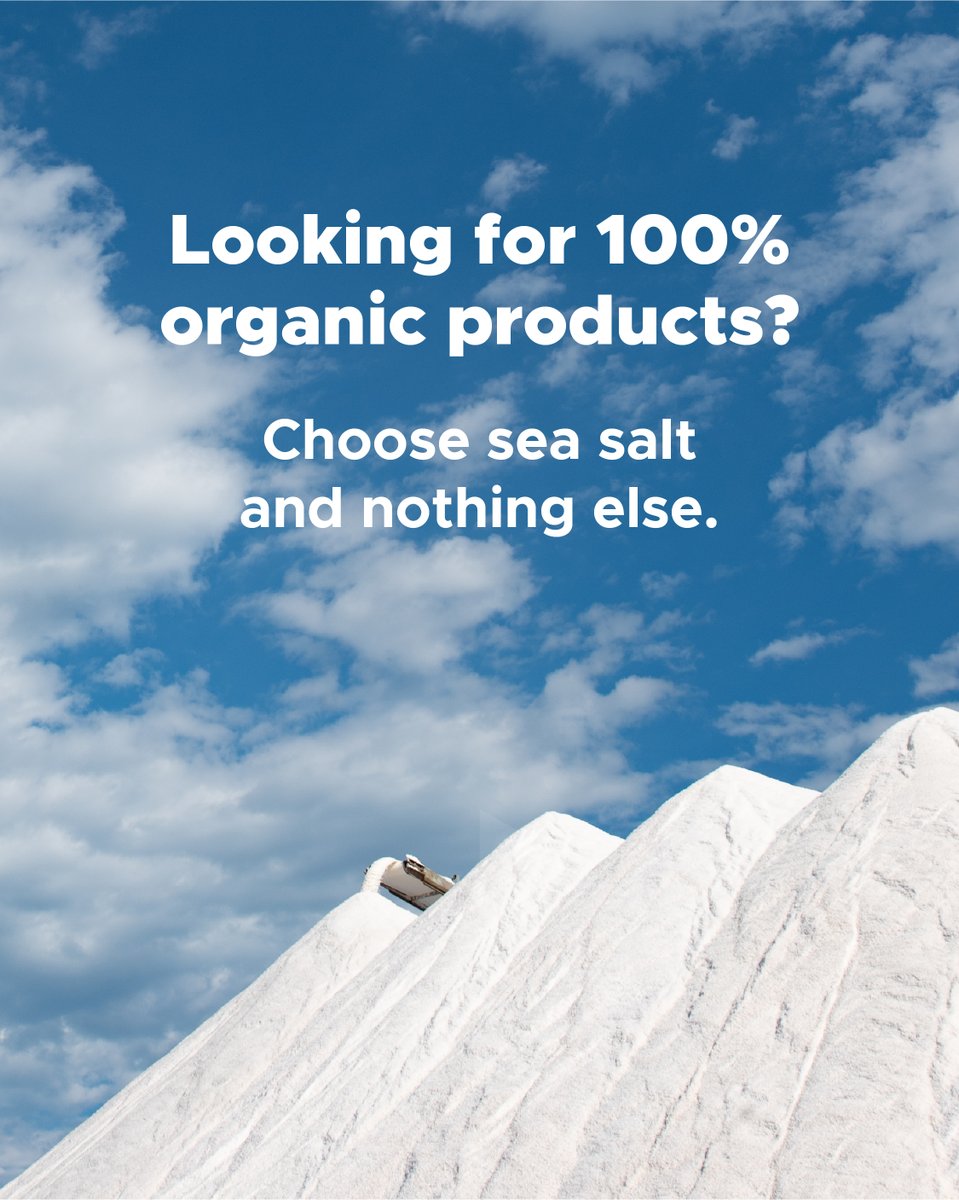 SEASALTEurope's tweet photo. Are you looking for healthy, sustainable and organic products and food when it is time to cook? 🍽️ Today we share with you some reasons  why you should choose 🤍 100% sea salt and nothing else, without additives. 
#SeaSaltworks #SEASALTEurope #health #SeaSalt #Nature https://t.co/zfFlXMUwgA