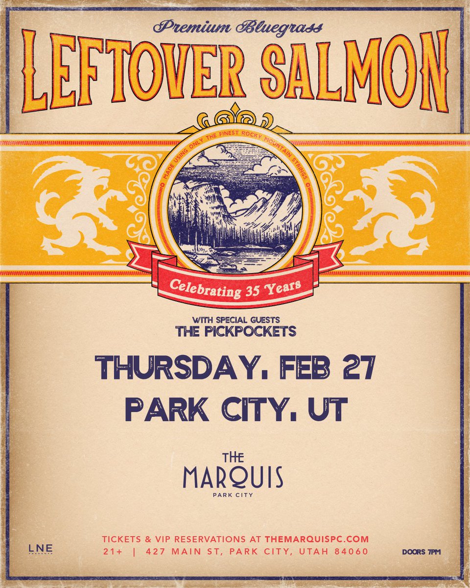 themarquispc's tweet image. TONIGHT // @LeftoverSalmon 🎶

High-energy tunes that blends bluegrass, rock, folk, and Cajun influences are headed your way, bringing infectious energy and masterful musicianship to the mountains 🏔️🙌

Limited Tickets Left! 

📍 7PM DOORS // 21+
🎫 THEMARQUISPC.COM