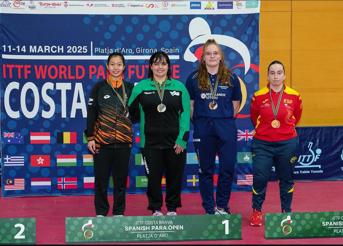 🥉 Maria Migueles aconsegueix el bronze en la seva 1a participació internacional! 👏🏻
La jugadora del <a href="/ttamicsterrassa/">CTT els Amics</a> arriba a semifinals de l'ITTF WORLD Para Future Costa Brava 2025, perdent contra la brasilera Bruna Alexandre, qui acabaria guanyant el torneig.