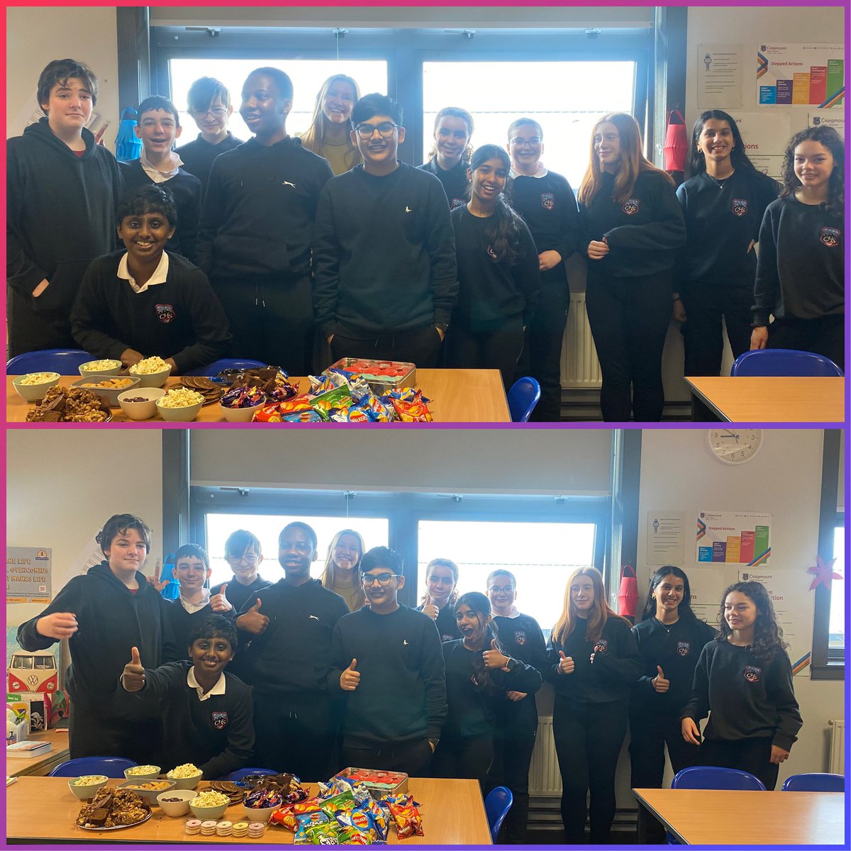 craigmountmfl's tweet image. To say “Au revoir et merci” to student teacher, Miss Farnsworth, who has had a lovely manner with the students in her classes, S2 did some baking & we had a Global Goals party in French🌍🌎🌏#SDGs #Learningforsustainability #Globalcitizens Excellent baking & great participation🤝