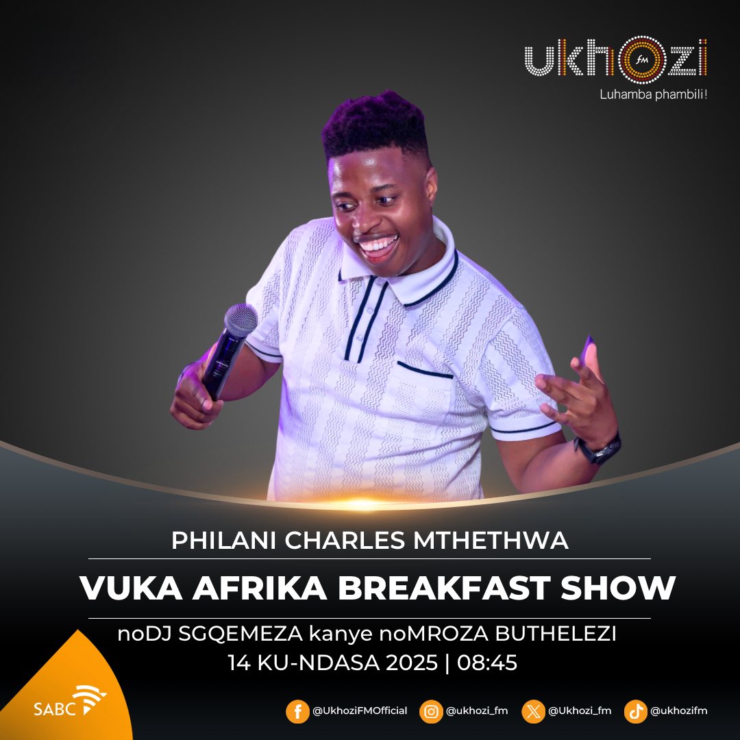 ukhozi_fm's tweet photo. Sivakashelwe uPhilani Charles Mthethwa ongusomahlaya okhulele eMaoti eThekwini. Losomahlaya oneminyaka engu 32 waqala kulendima ngo 2012 kanti useke waqokwa kuma Comedy Choice Awards amahlandla
amane.

#UkhoziFMVABS #VABS #UkhoziFM #LeliLungeloNgelakho https://t.co/uYYvSAEJqT