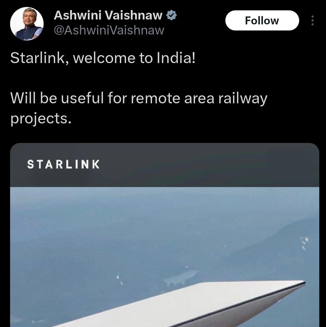 ArchanaRathaur1's tweet image. The IT Minister welcomed Starlink—then deleted the post.

Is Modi-Trump dosti driving approvals?

Does Starlink have all licenses?

Has it agreed to India’s security rules?

#NeedTransparency