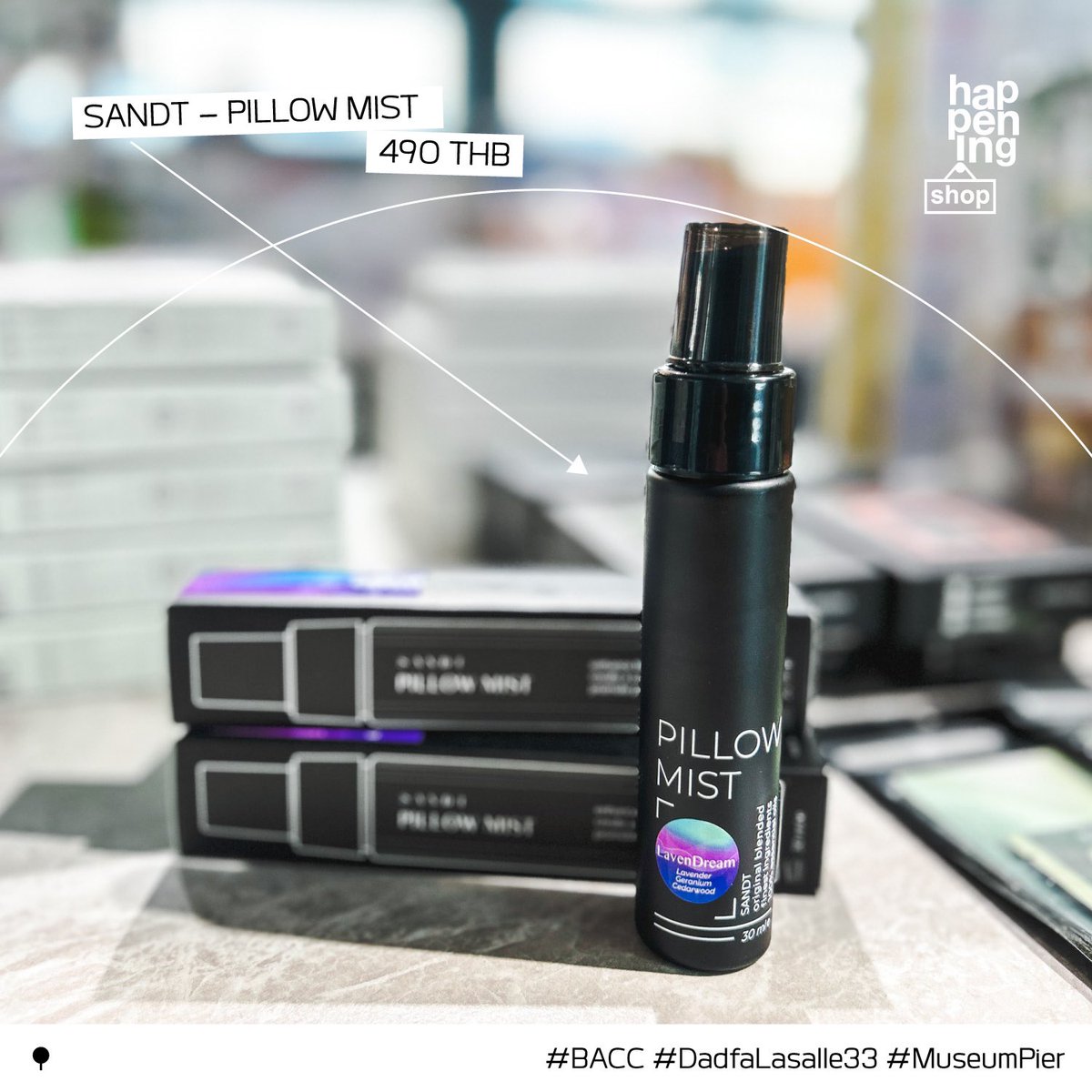 SANDT - Pillow Mist (490.-)

มีส่วนผสมหลักจากกลิ่นหอมของดอกไม้และต้นไม้ธรรมชาติ 3 อย่างจากลาเวนเดอร์ เจอร์ราเนียม และเซดาร์วู้ด แนะนำว่าให้ฉีดก่อนนอนที่หมอน จะช่วยให้พักผ่อนได้เต็มที่ และช่วยปรับอารมณ์ให้พร้อมเข้าสู่ช่วงเวลาพักผ่อนด้วยน้า

Cutecumberr - Museum pier’s Staff