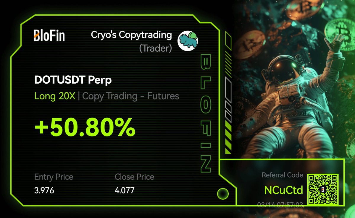 Just_4_Crypto's tweet image. Watching my profits compound with @TopTierSignals&apos; copy trading. 📈 Cryo&apos;s unlocked passive wealth @metadonprofits 🔑#CompoundProfits #PassiveWealth 💰