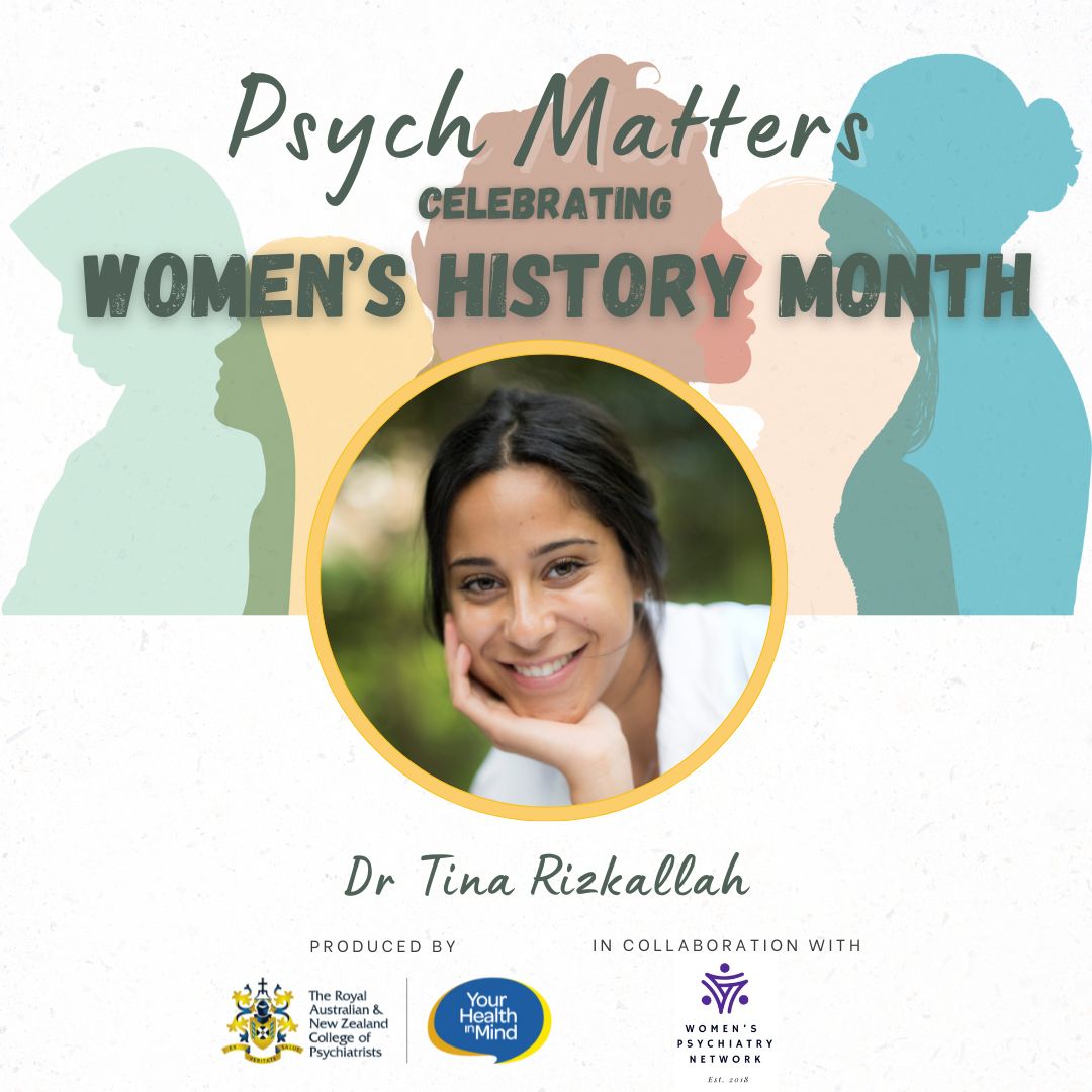 RANZCP (@ranzcp) on Twitter photo Hear from Dr Tina Rizkallah on women mentoring women where she explores mentorship, supervision and the vital role of mentorship particular for women.
The episode is part of the #WomensHistoryMonth series by #PsychMatters & <a href="/WPN_ANZ/">Womenās Psychiatry Network ANZ</a>. ow.ly/FIA050Vfmkx <a href="/DrTinaRiz/">Dr. Tina Rizkallah</a> Hear from Dr Tina Rizkallah on women mentoring women where she explores mentorship, supervision and the vital role of mentorship particular for women.
The episode is part of the #WomensHistoryMonth series by #PsychMatters & <a href="/WPN_ANZ/">Womenās Psychiatry Network ANZ</a>. ow.ly/FIA050Vfmkx <a href="/DrTinaRiz/">Dr. Tina Rizkallah</a>