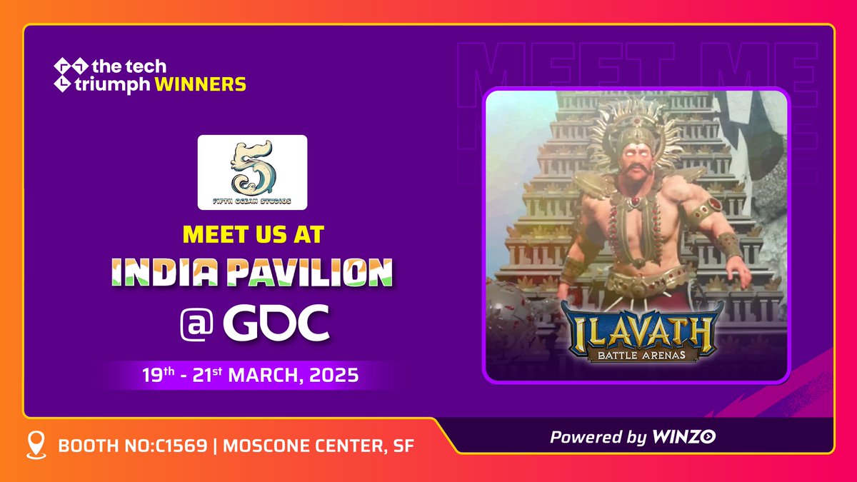 Thrilled to showcase our game at GDC 2025!

After winning  Bharat Tech Triumph Season 3 organized by WinZO and IEIC, we’re proud to represent India’s vibrant gaming scene at the India Pavilion at GDC.

Come experience our game firsthand, meet the minds behind it, and explore