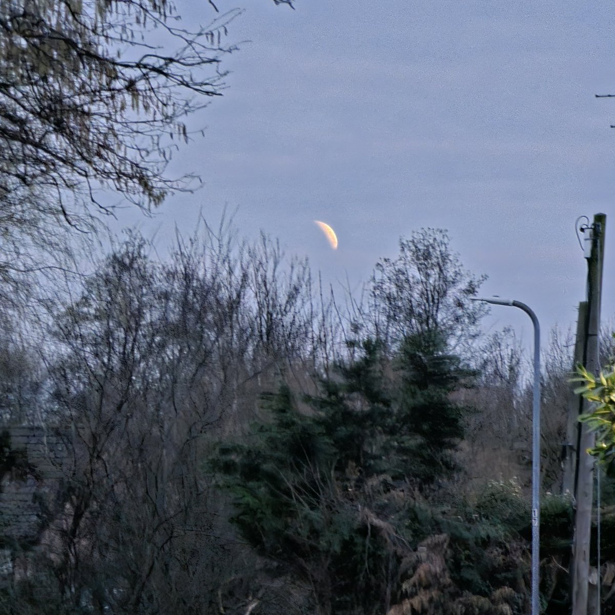 Managed to get a few pics in between the clouds and had something to talk about on BBC Radio 5Live this morning #lunareclipse