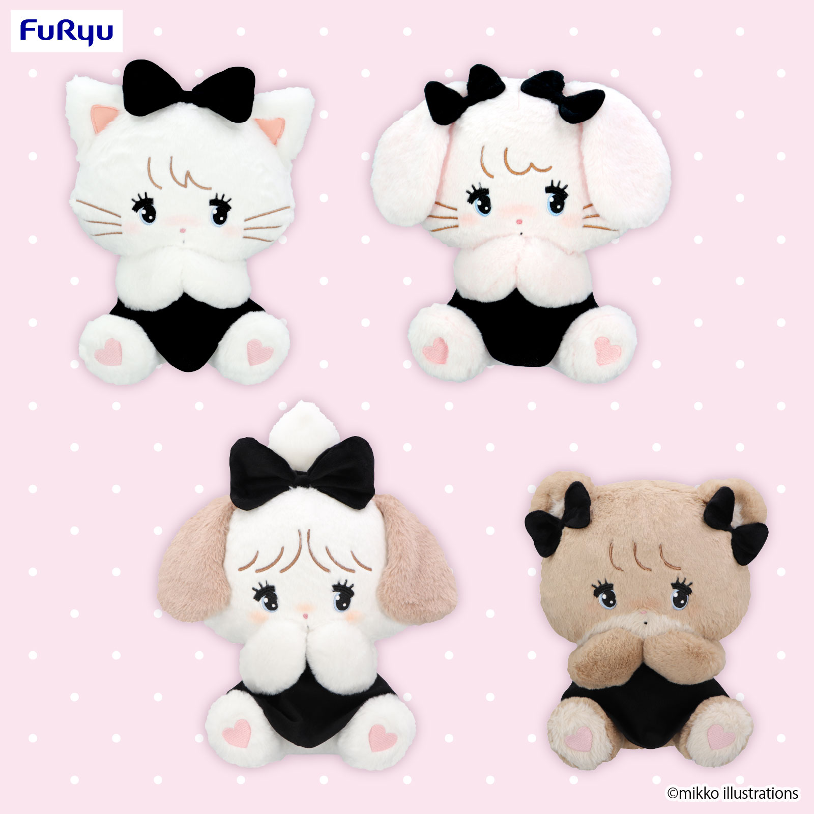 mikko ぬいぐるみ UFOキャッチャー 大人気イラストレーター『mikko』の『mikko characters』が、BIG